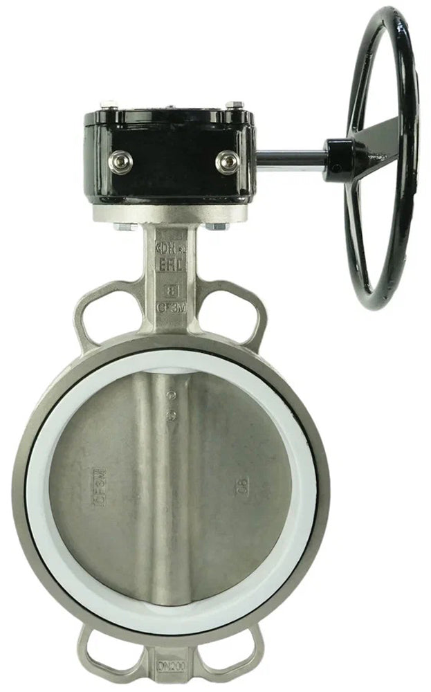 Water Butterfly Valve Elephant WBV3131P-2W-Fb-H, body material - Stainless steel AISI 304, disk material - Stainless steel AISI 304, seal - PTFE, gearbox c HAM RQN
