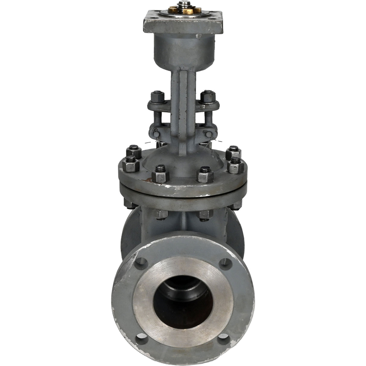 Wedge gate valve Elephant GAIR GVWR3434M-2W-F-OST, body material - carbon steel, wedge material - carbon steel, seal - metal, stem only