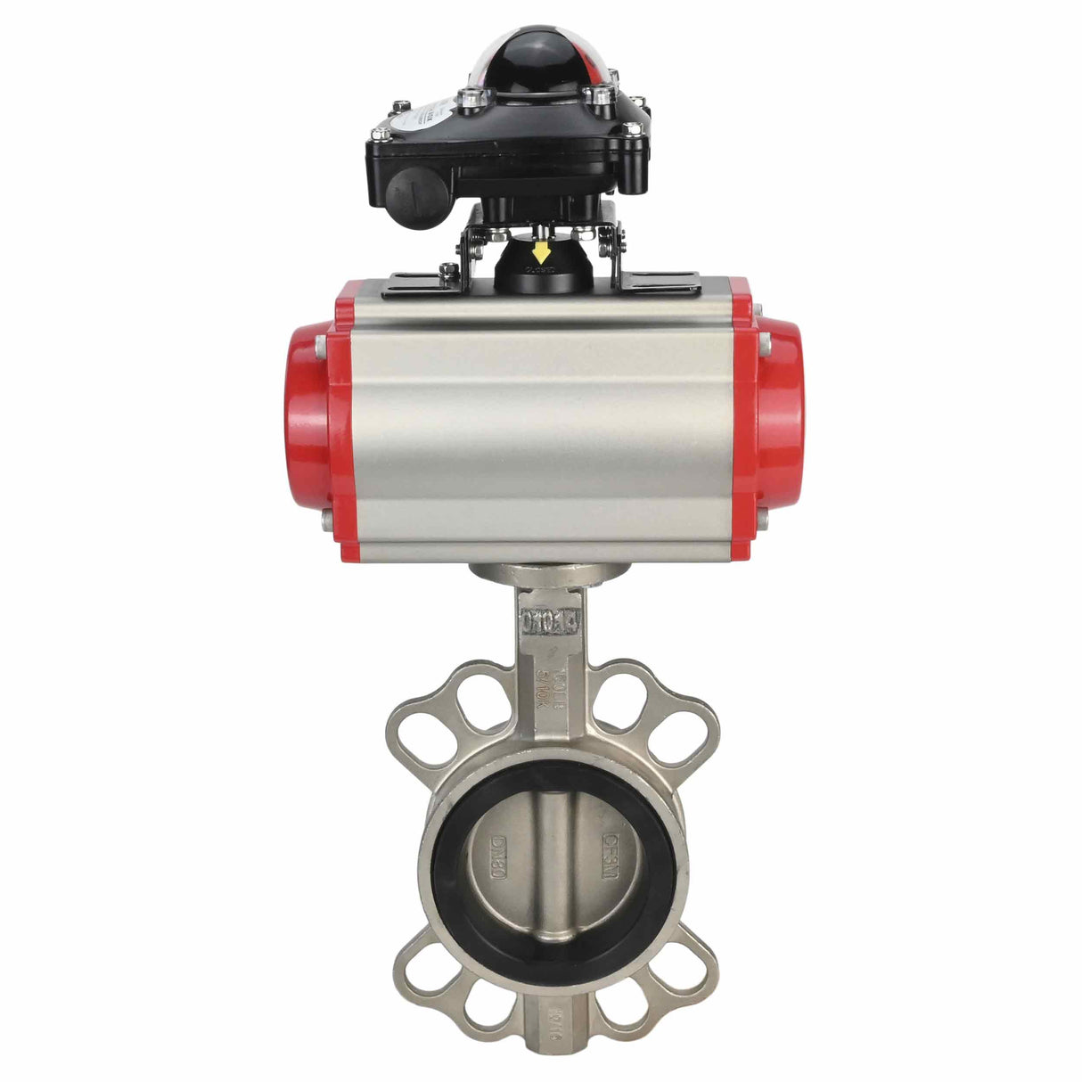 Water Butterfly Valve Elephant 316l-316l-epdm-sa-4m310-110/220-apl210n, body material - stainless steel AISI 316L, disk material - stainless steel AISI 316L, seal - EPDM, pneumatic actuator operated