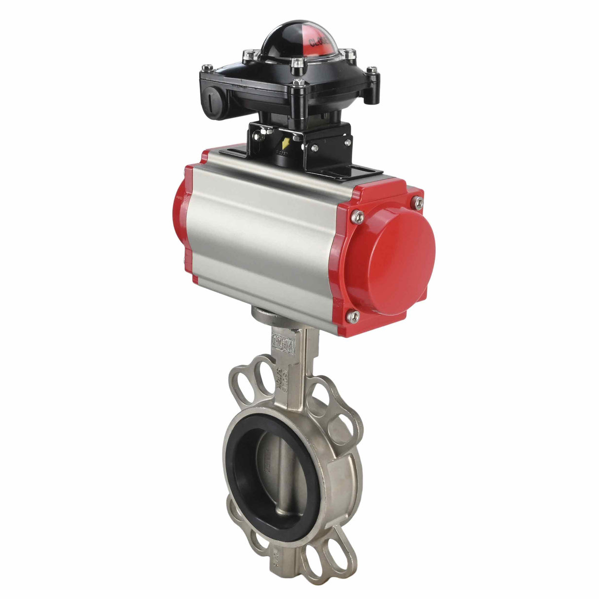 Water Butterfly Valve Elephant 316l-316l-epdm-da-4m310-110/220-apl210n, body material - stainless steel AISI 316L, disk material - stainless steel AISI 316L, seal - EPDM, pneumatic actuator operated