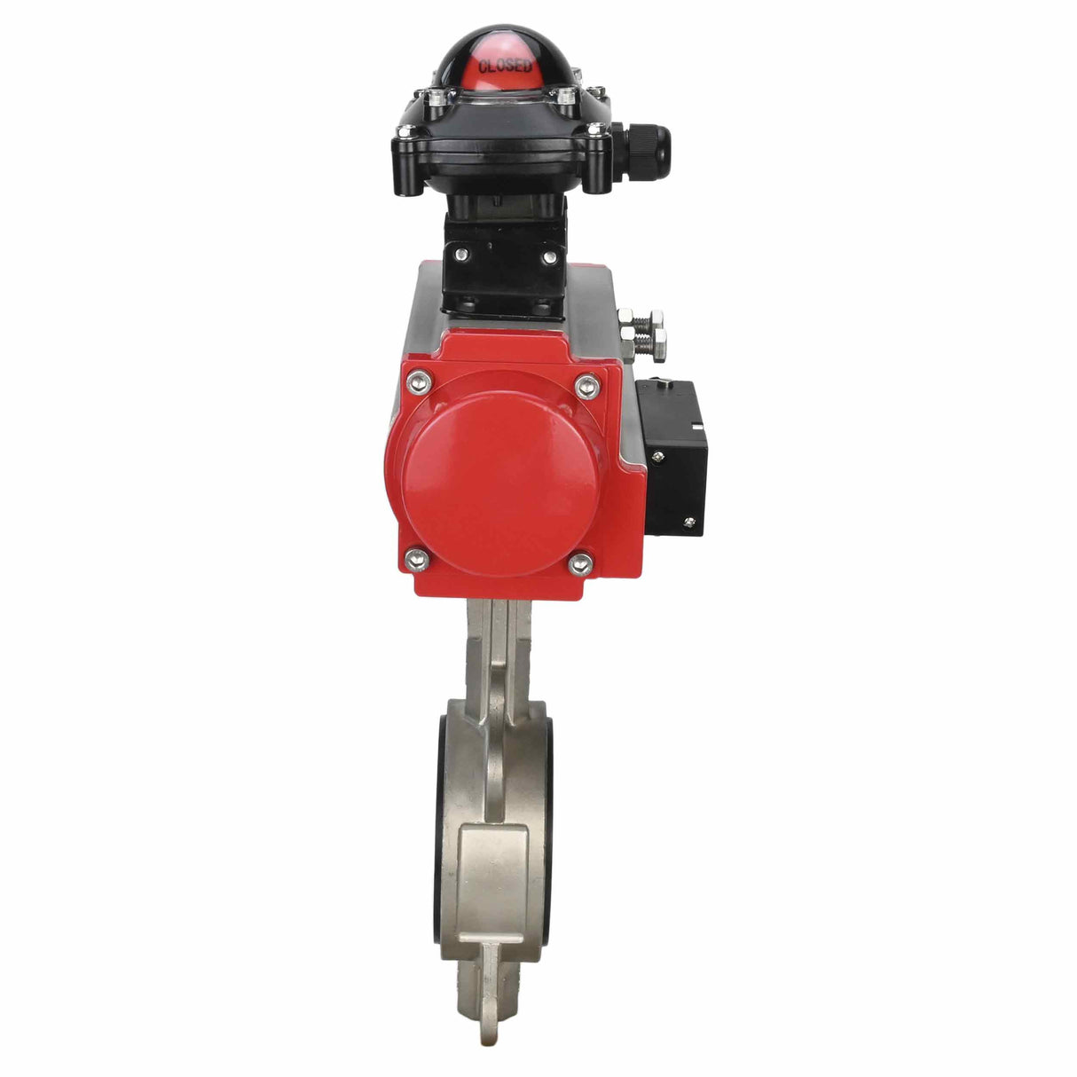 Water Butterfly Valve Elephant 316l-316l-epdm-sa-4m310-110/220-apl210n, body material - stainless steel AISI 316L, disk material - stainless steel AISI 316L, seal - EPDM, pneumatic actuator operated