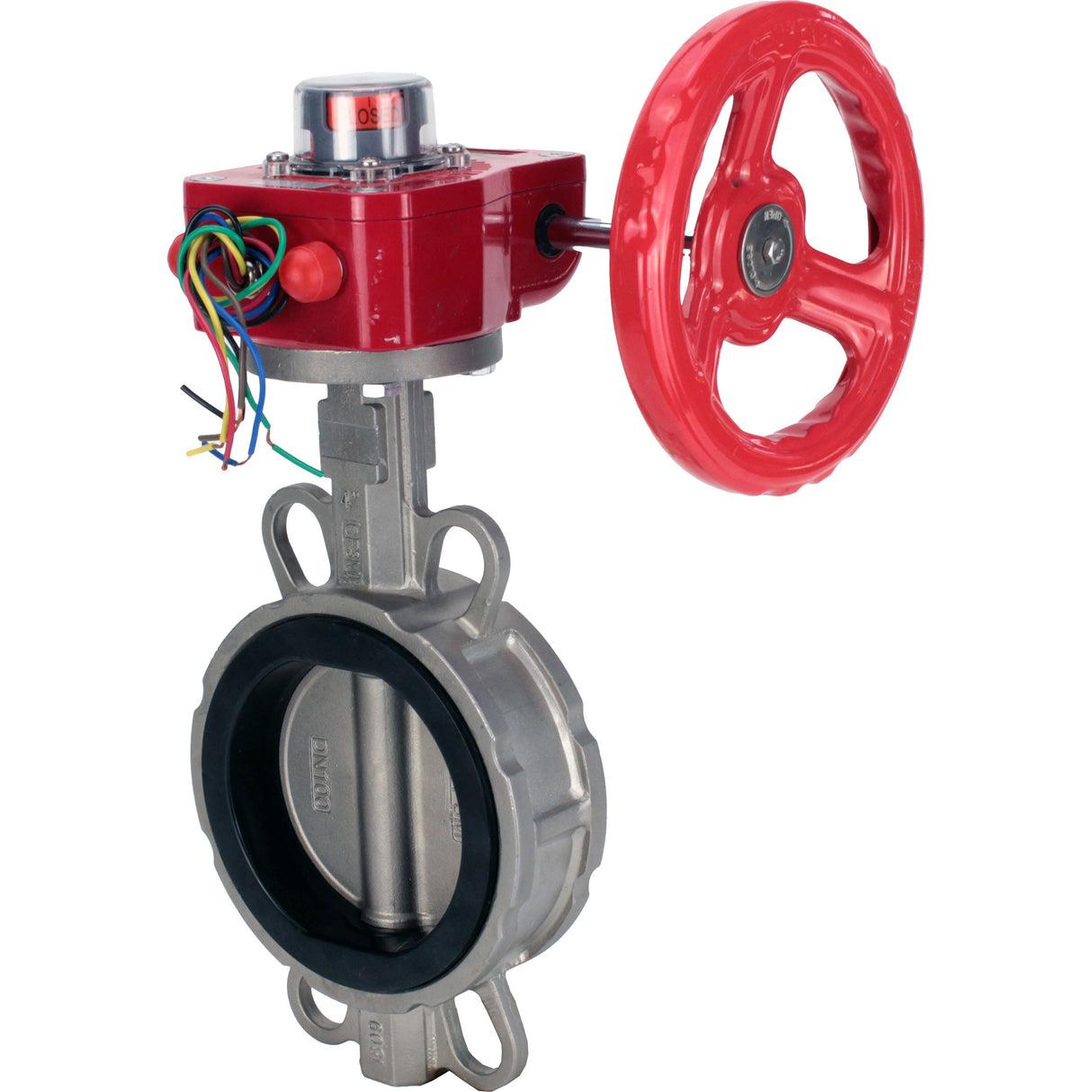 Water Butterfly Valve Elephant WBV3131E-2W-Fb-H, body material - Stainless steel AISI 304, disk material - Stainless steel AISI 304, seal - EPDM, gearbox HGBF RQN