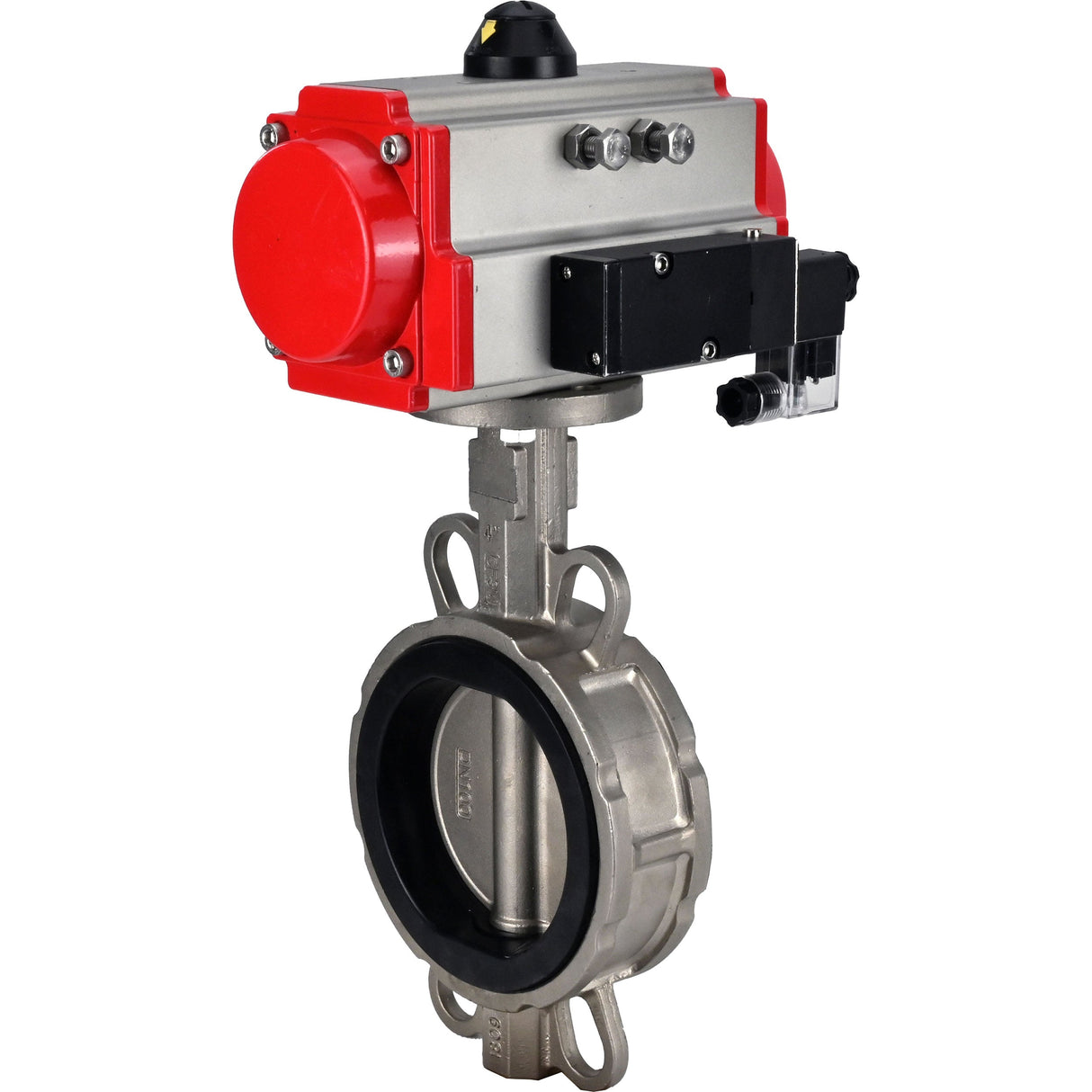 Water Butterfly Valve Elephant 316l-epdm-da-4m310-24v, body material - stainless steel AISI 316L, disk material - stainless steel AISI 316L, seal - EPDM, pneumatic actuator operated