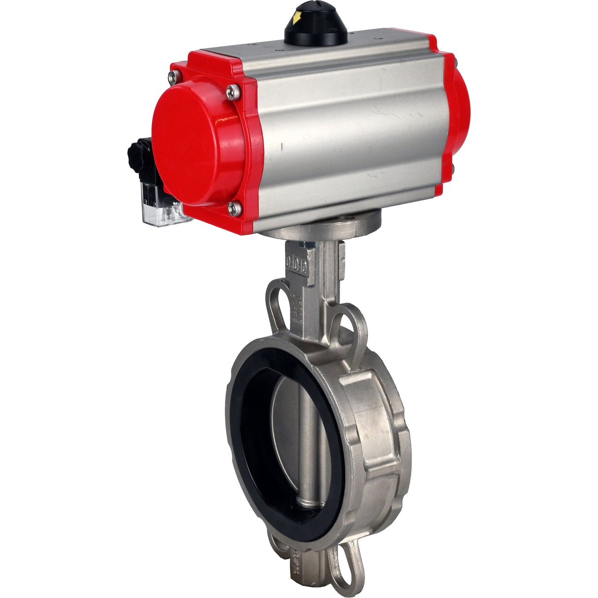 Water Butterfly Valve Elephant 316l-viton-da-4m310-NAMUR-110/220, body material - stainless steel AISI 316L, disk material - stainless steel AISI 316L, seal - VITON, pneumatic actuator operated