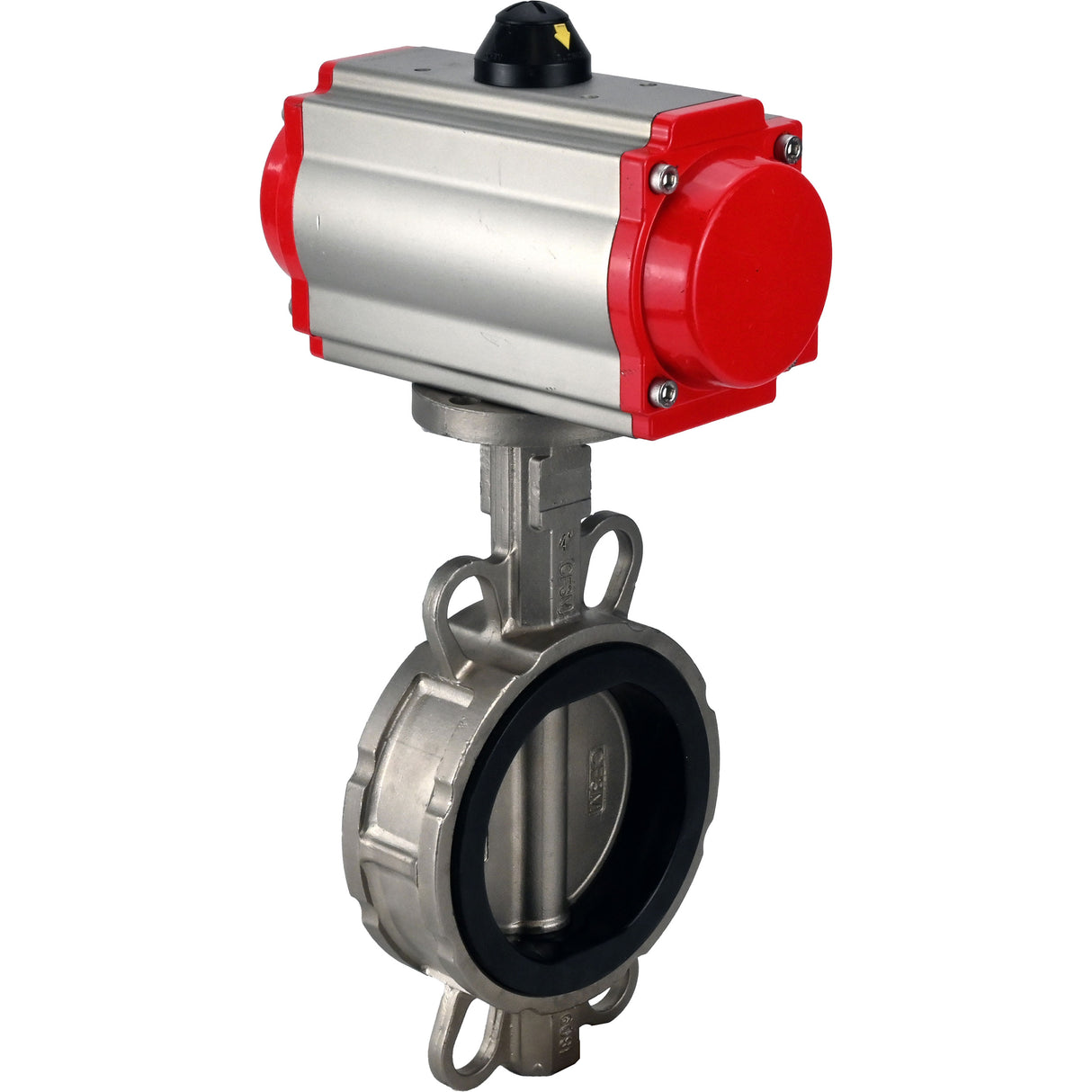 Water Butterfly Valve Elephant 316l-nbr-sa-4m310-24v, body material - stainless steel AISI 316L, disk material - stainless steel AISI 316L, seal - NBR, pneumatic actuator operated