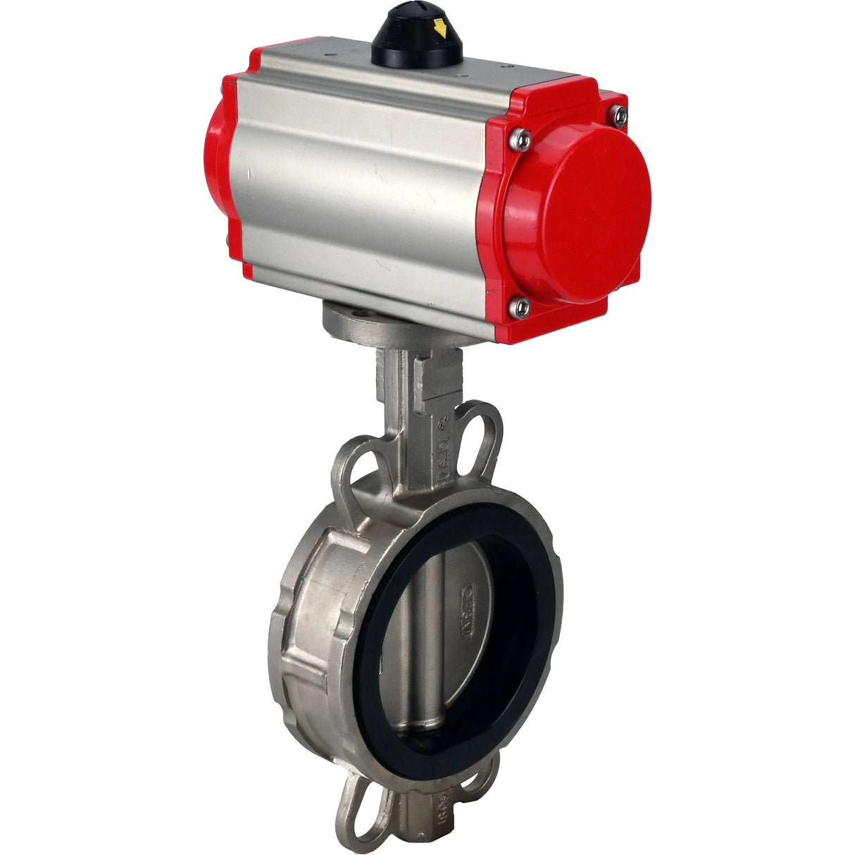 Water Butterfly Valve Elephant 316l-epdm-da-4m310-110/220, body material - stainless steel AISI 316L, disk material - stainless steel AISI 316L, seal - EPDM, pneumatic actuator operated