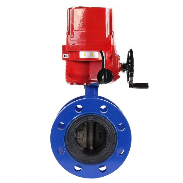 Water Butterfly Valve Elephant WBV1331E-2W-F-H, body material - Cast iron GGG40/EN-GJS-400-15, disk material - Stainless steel AISI 304, seal - EPDM, electric actuator QT-EX-xEM-O2 220V