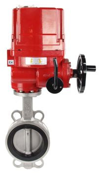 Water Butterfly Valve Elephant WBV3131V-2W-Fb-H, body material - Stainless steel AISI 304, disk material - Stainless steel AISI 304, seal - Viton, electric actuator QT-EX-xEM-O2 220V