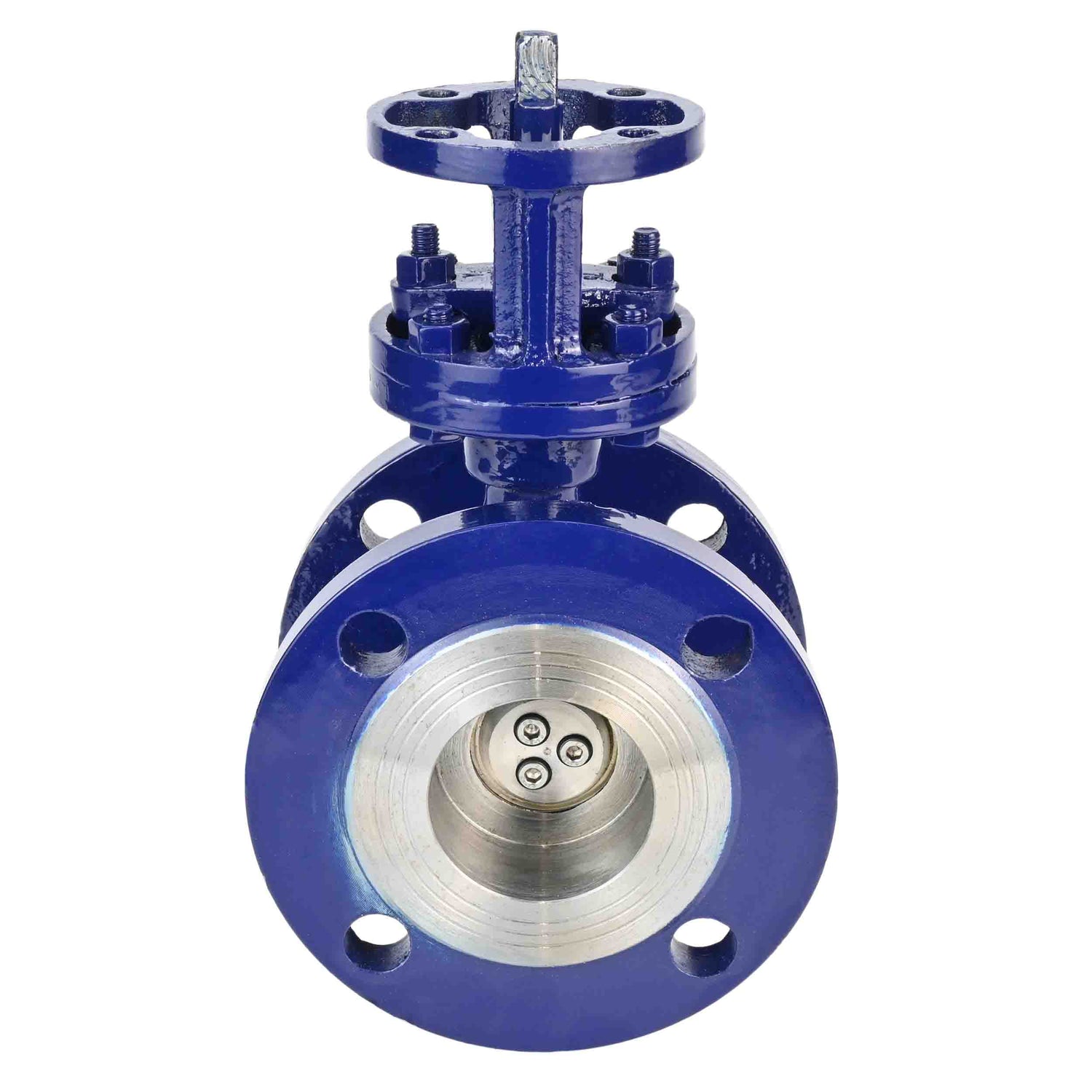 Water Butterfly Valve Elephant WBV3EX-3431M-1W-F-ISO, body material - carbon steel, disk material - stainless steel AISI 304, seal - metal, stem only