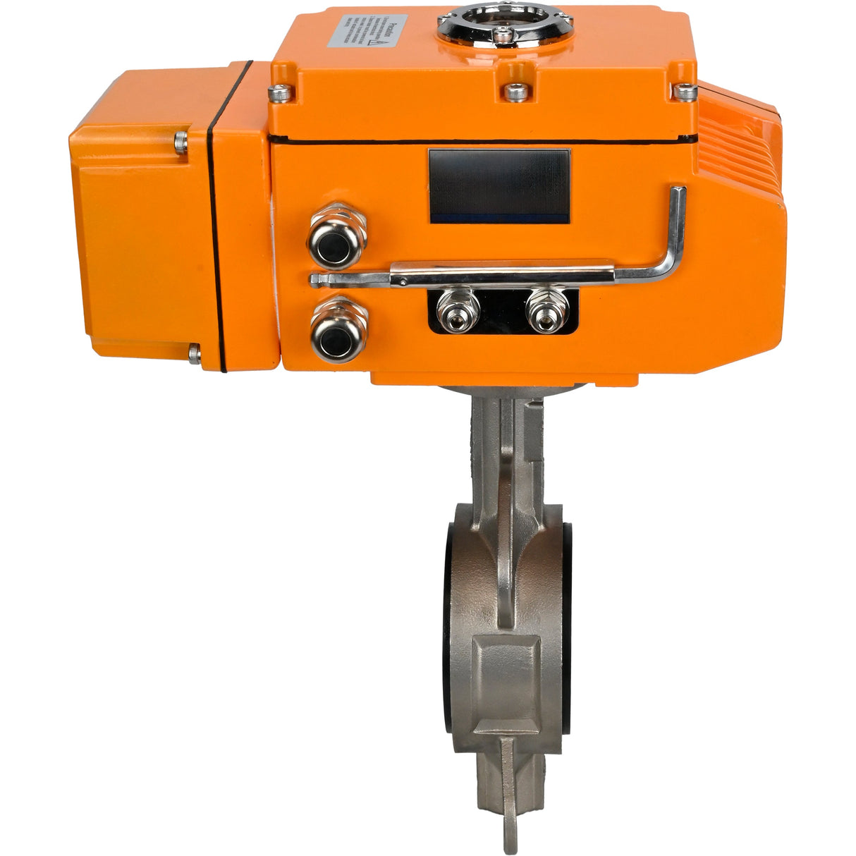 Water Butterfly Valve Elephant 316L-316L-NBR body material - stainless steel aisi 316l, disk material - stainless steel aisi 316l, seal - NBR with electric actuator Elephant 220V, feedback sensor and input control signal 0-10V