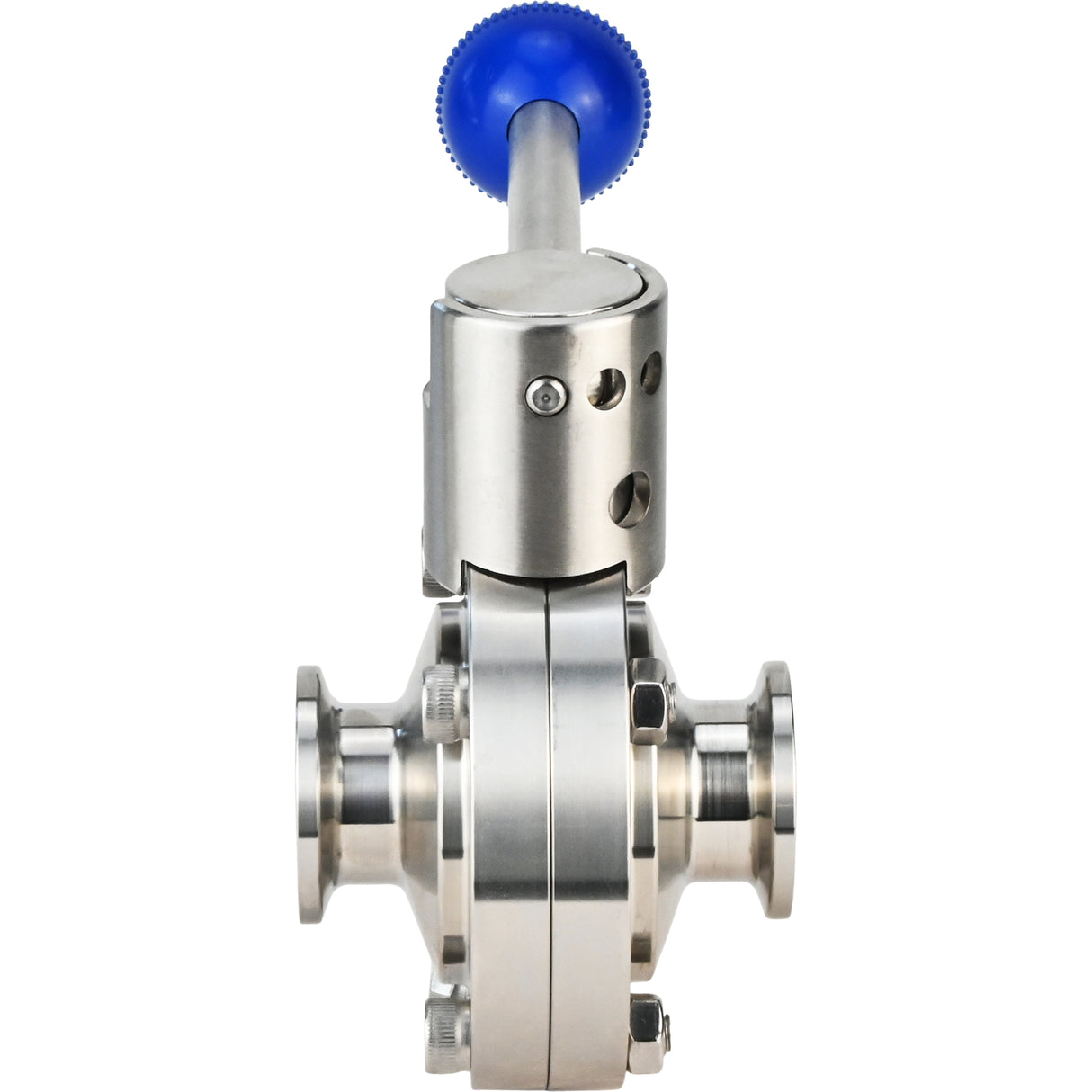 Water Butterfly Valve Elephant WBV3131E-2W-C-H, body material - Stainless steel AISI 304, disk material - Stainless steel AISI 304, seal - EPDM, connection - clamp, handle