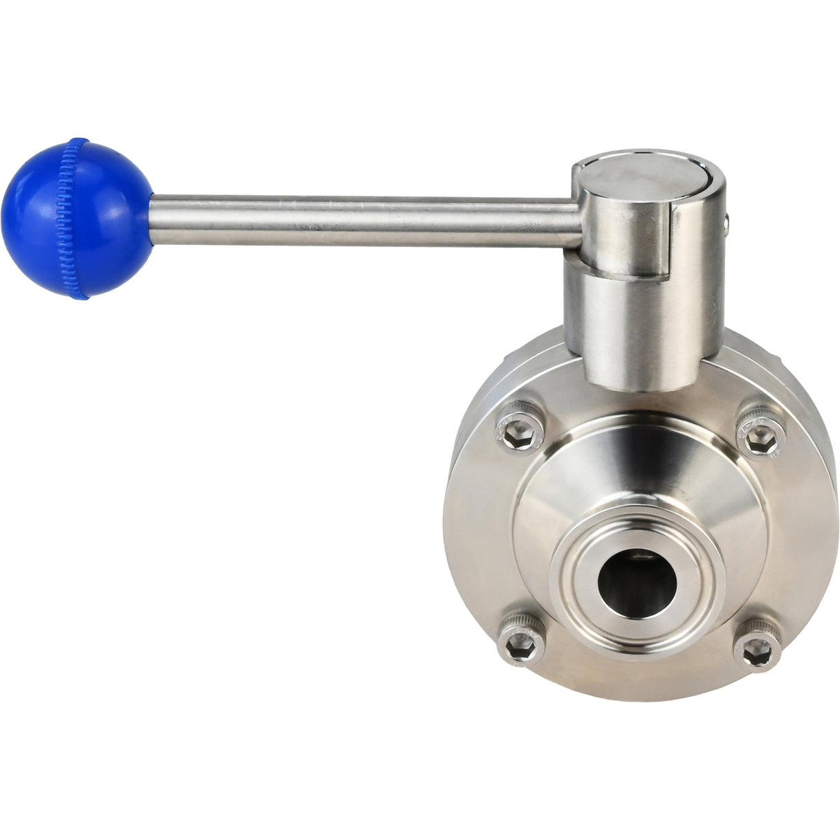 Water Butterfly Valve Elephant WBV3131E-2W-C-H, body material - Stainless steel AISI 304, disk material - Stainless steel AISI 304, seal - EPDM, connection - clamp, handle