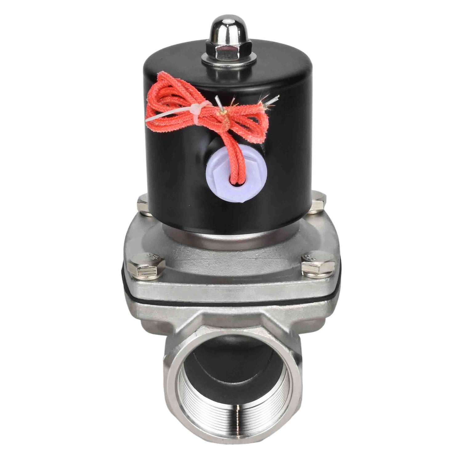 Two way normally closed direct acting electric solenoid valve Elephant VS2W-101N-NC NBR 24V, body material - stainless steel AISI 304, seal - NBR