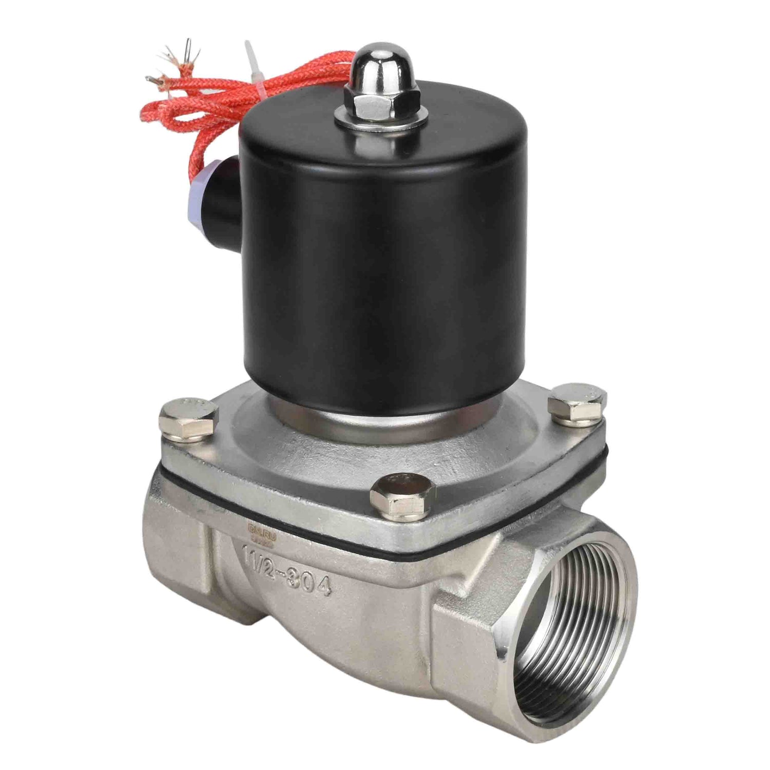 Two way normally closed direct acting electric solenoid valve Elephant VS2W-101N-NC NBR 220V, body material - stainless steel AISI 304, seal - NBR