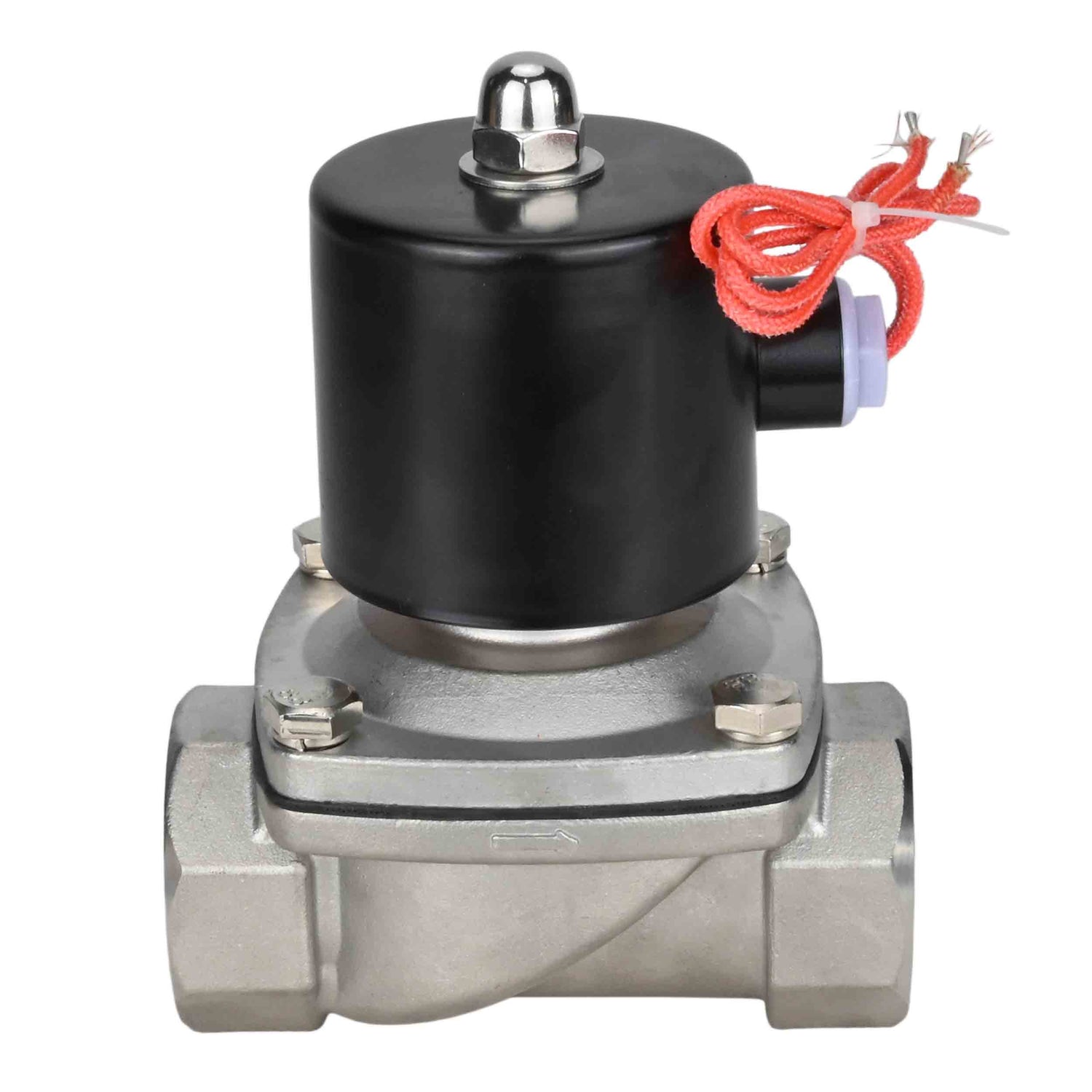 Two way normally closed direct acting electric solenoid valve Elephant VS2W-101E-NC EPDM 24V, body material - stainless steel AISI 304, seal - EPDM