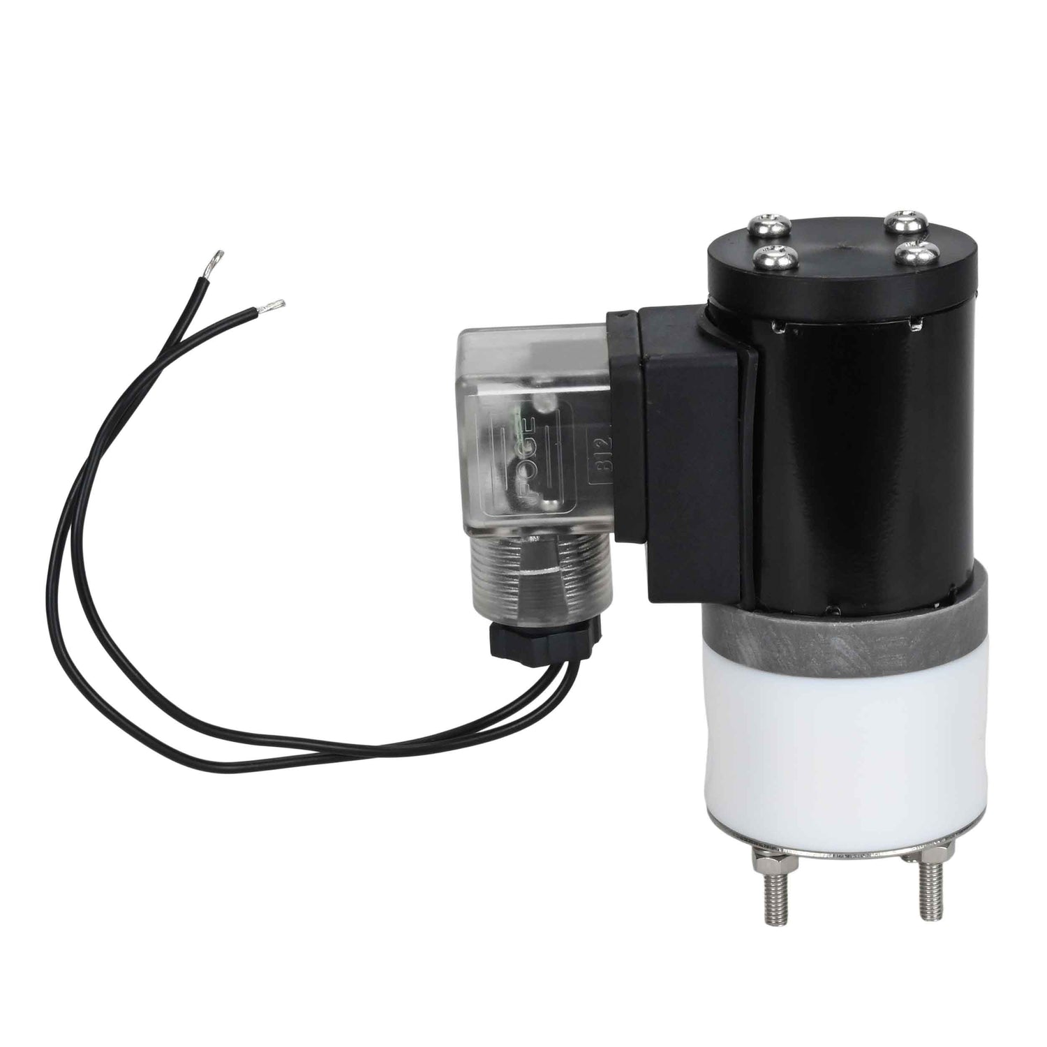 Two way normally closed direct acting electric solenoid valve Elephant DHF11 normally closed PTFE VITON G 110/220V, body material - PTFE, seal - Viton