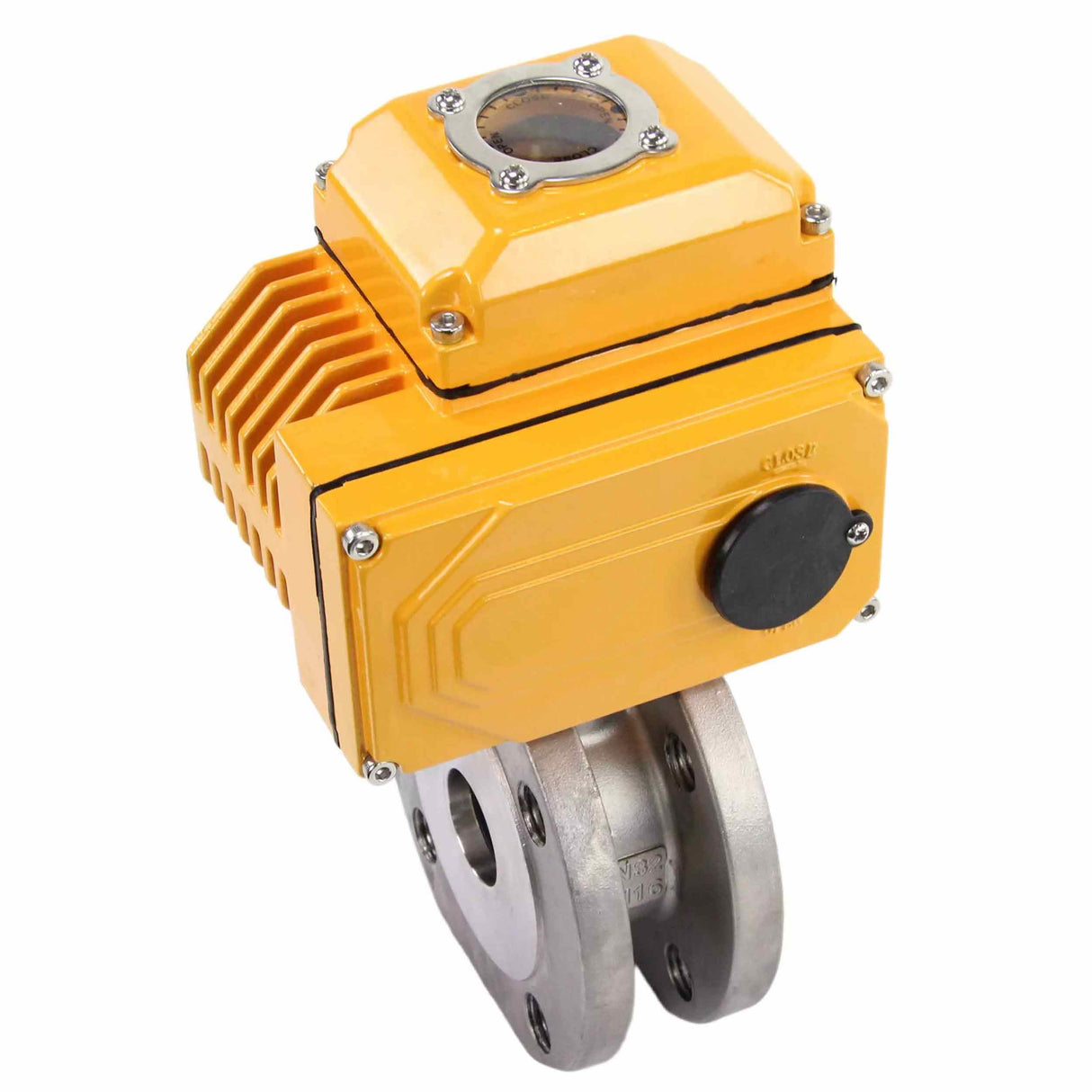 Stainless steel ball valve Elephant BV3232P-FP-Fb 16 bar, body material - stainless steel AISI 316, seal - PTFE, full port, compact flanged, electric actuator Elephant-003 24 V