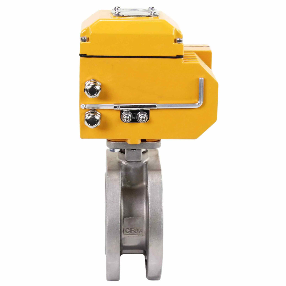 Stainless steel ball valve Elephant BV3232P-FP-Fb 16 bar, body material - stainless steel AISI 316, seal - PTFE, full port, compact flanged, electric actuator Elephant-003 24 V