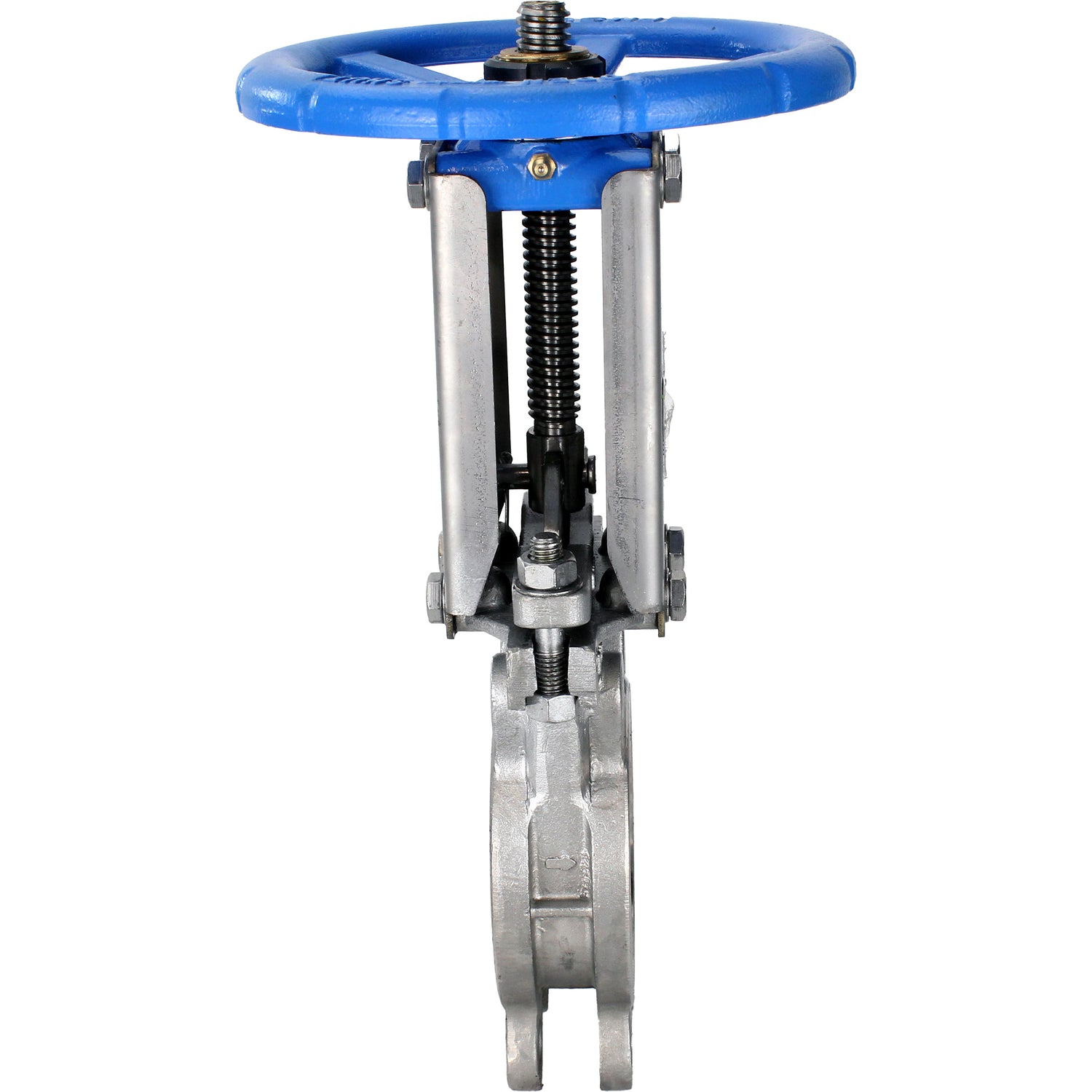 Knife gate valve Elephant GVKR3131E-1W-Fb-S, body material - stainless steel AISI 304, knife material - stainless steel AISI 304, seal - EPDM, handwheel