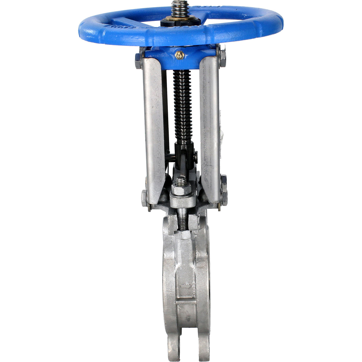 Knife gate valve Elephant GVKR3232E-1W-Fb-S, body material - stainless steel AISI 316, knife material - stainless steel AISI 316, seal - EPDM, handwheel, WENZ