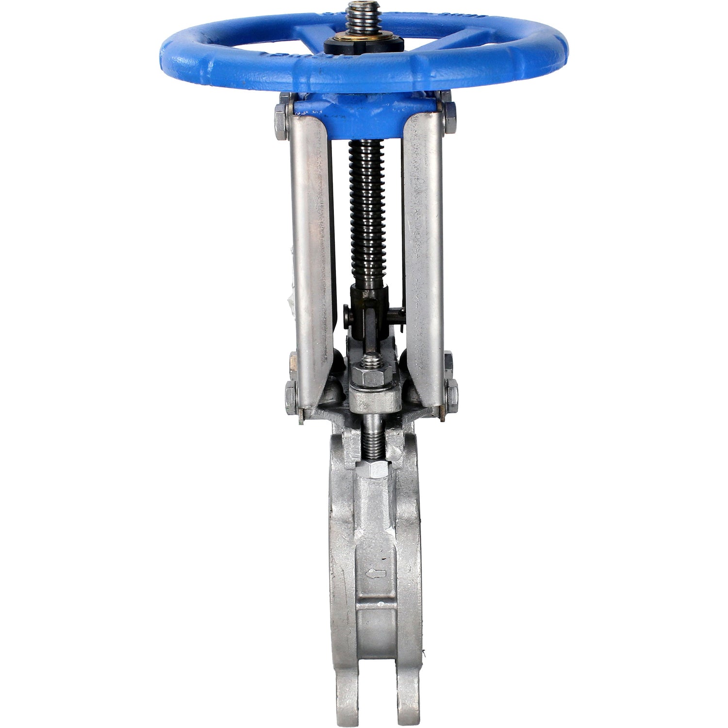 Knife gate valve Elephant GVKR3232E-1W-Fb-S, body material - stainless steel AISI 316, knife material - stainless steel AISI 316, seal - EPDM, handwheel, WENZ