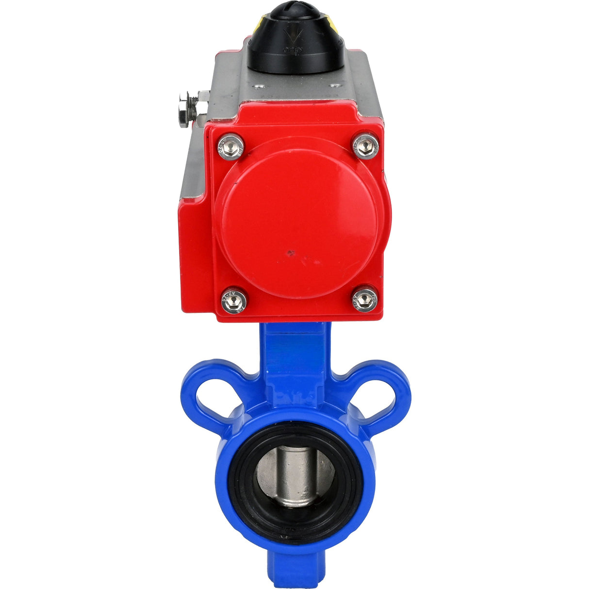 Water Butterfly Valve Elephant al-316l-epdm-elephant-sa, body material - aluminium alloy, disk material - stainless steel AISI 316L, seal - EPDM, pneumatic actuator operated