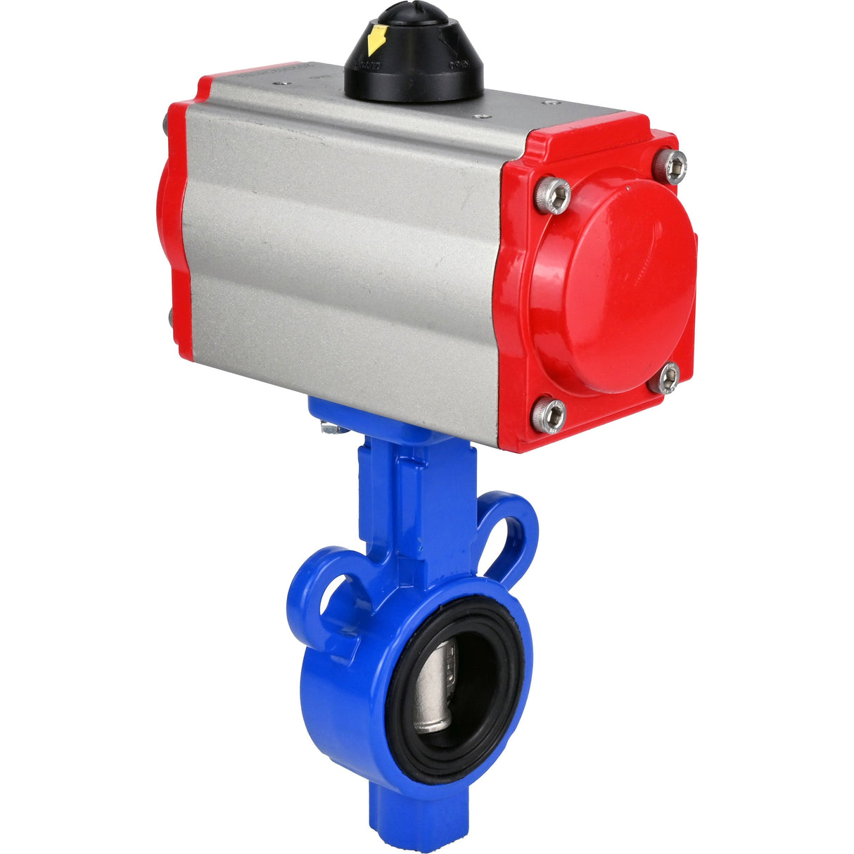 Water Butterfly Valve Elephant al-316l-epdm-elephant-da, body material - aluminium alloy, disk material - stainless steel AISI 316L, seal - EPDM, pneumatic actuator operated