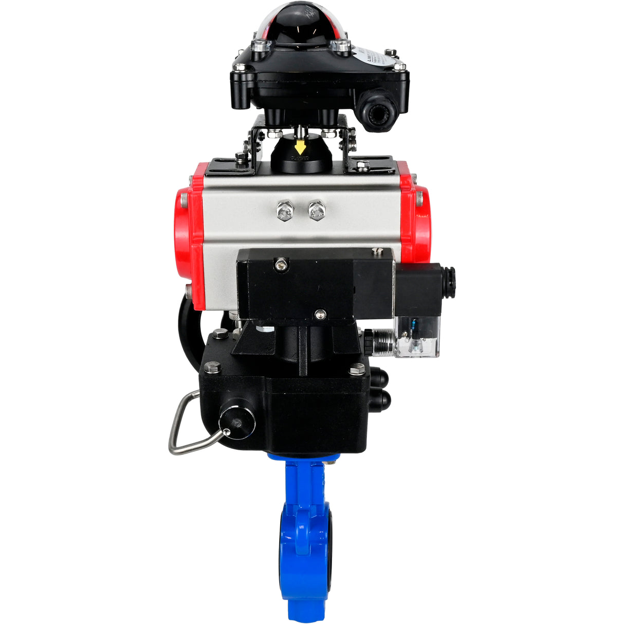 Water Butterfly Valve Elephant al-316l-epdm-elephant-da-4m310-110/220-apl210n-hdm, body material - aluminium alloy, disk material - stainless steel AISI 316L, seal - EPDM, pneumatic actuator operated