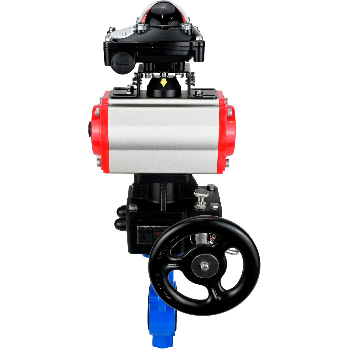 Water Butterfly Valve Elephant al-316l-epdm-elephant-da-4m310-110/220-apl210n-hdm, body material - aluminium alloy, disk material - stainless steel AISI 316L, seal - EPDM, pneumatic actuator operated