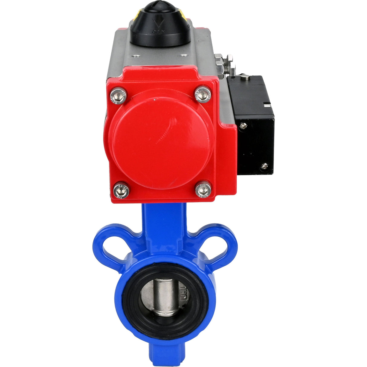 Water Butterfly Valve Elephant al-316l-epdm-elephant-da-4m310-110/220, body material - aluminium alloy, disk material - stainless steel AISI 316L, seal - EPDM, pneumatic actuator operated