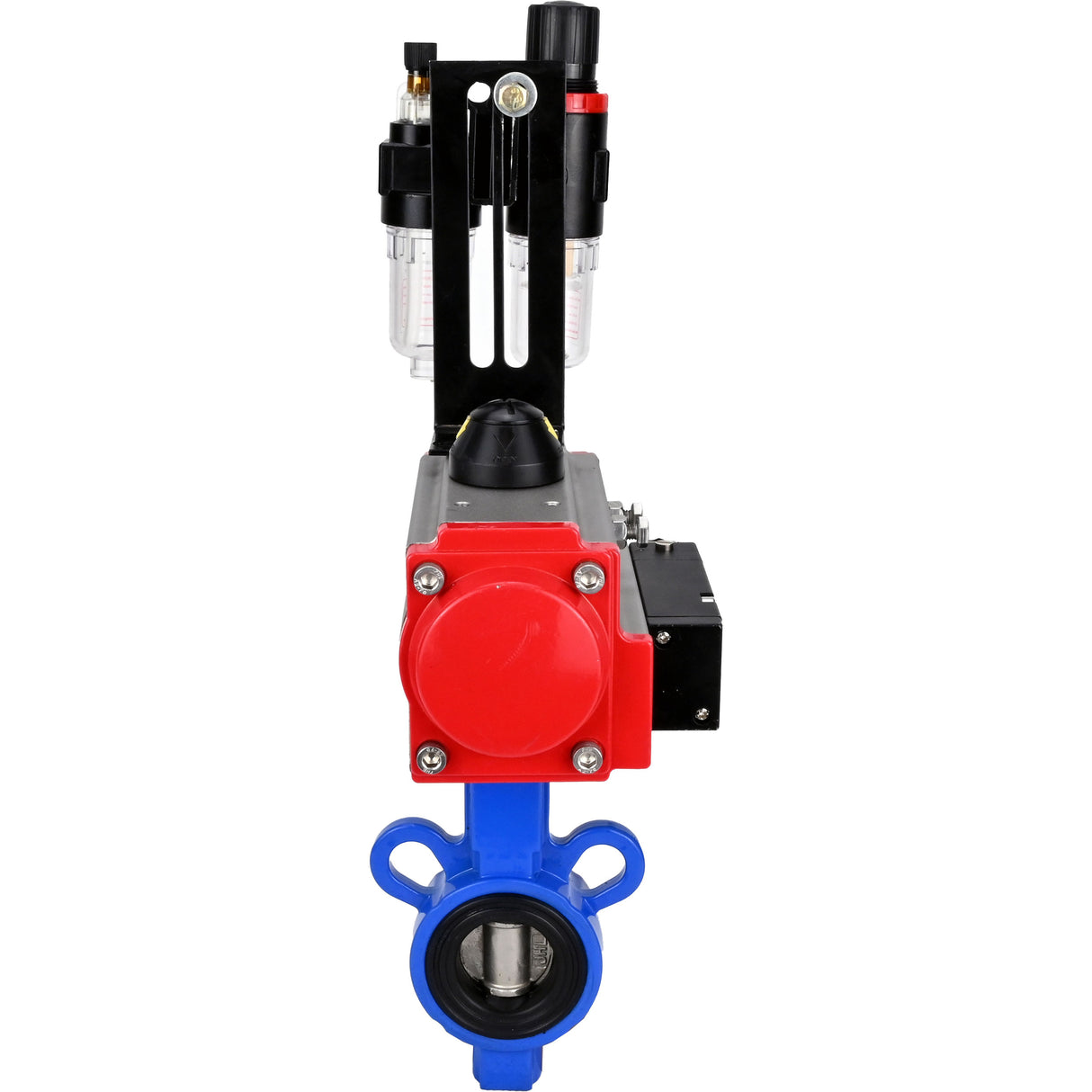 Water Butterfly Valve Elephant al-316l-epdm-elephant-da-4m310-24-afc2000, body material - aluminium alloy, disk material - stainless steel AISI 316L, seal - EPDM, pneumatic actuator operated