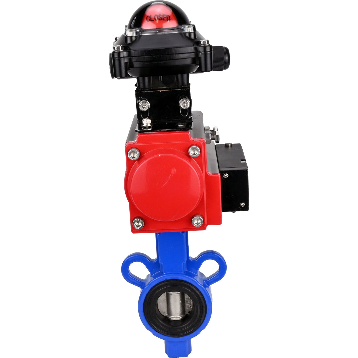 Water Butterfly Valve Elephant al-316l-epdm-elephant-sa-4m310-24-apl210n, body material - aluminium alloy, disk material - stainless steel AISI 316L, seal - EPDM, pneumatic actuator operated