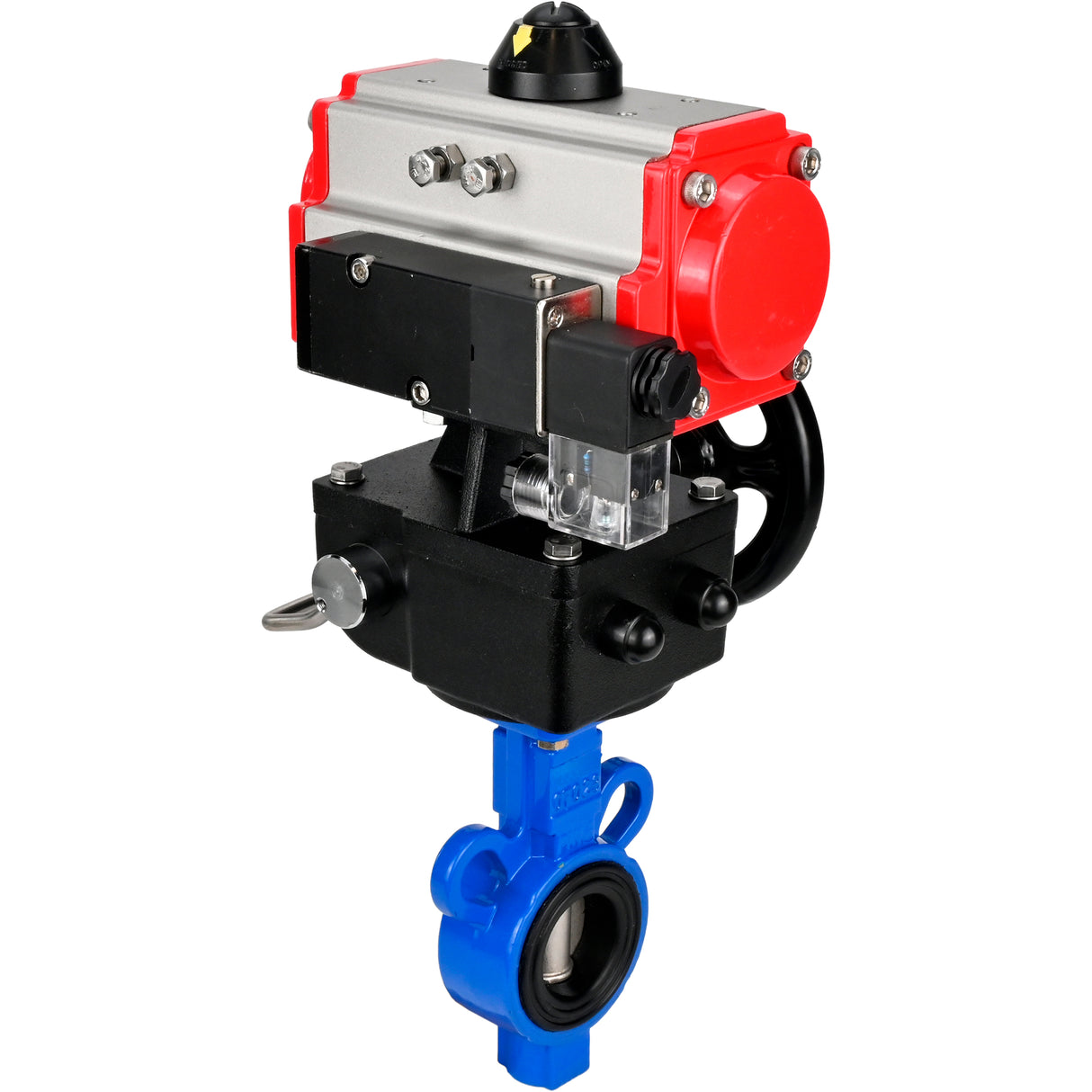 Water Butterfly Valve Elephant al-316l-epdm-elephant-da-4m310-110/220-hdm, body material - aluminium alloy, disk material - stainless steel AISI 316L, seal - EPDM, pneumatic actuator operated