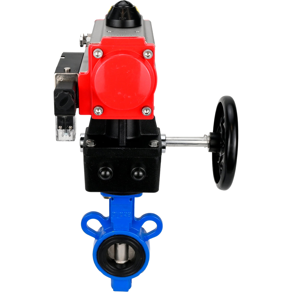 Water Butterfly Valve Elephant al-316l-epdm-elephant-da-4m310-110/220-hdm, body material - aluminium alloy, disk material - stainless steel AISI 316L, seal - EPDM, pneumatic actuator operated
