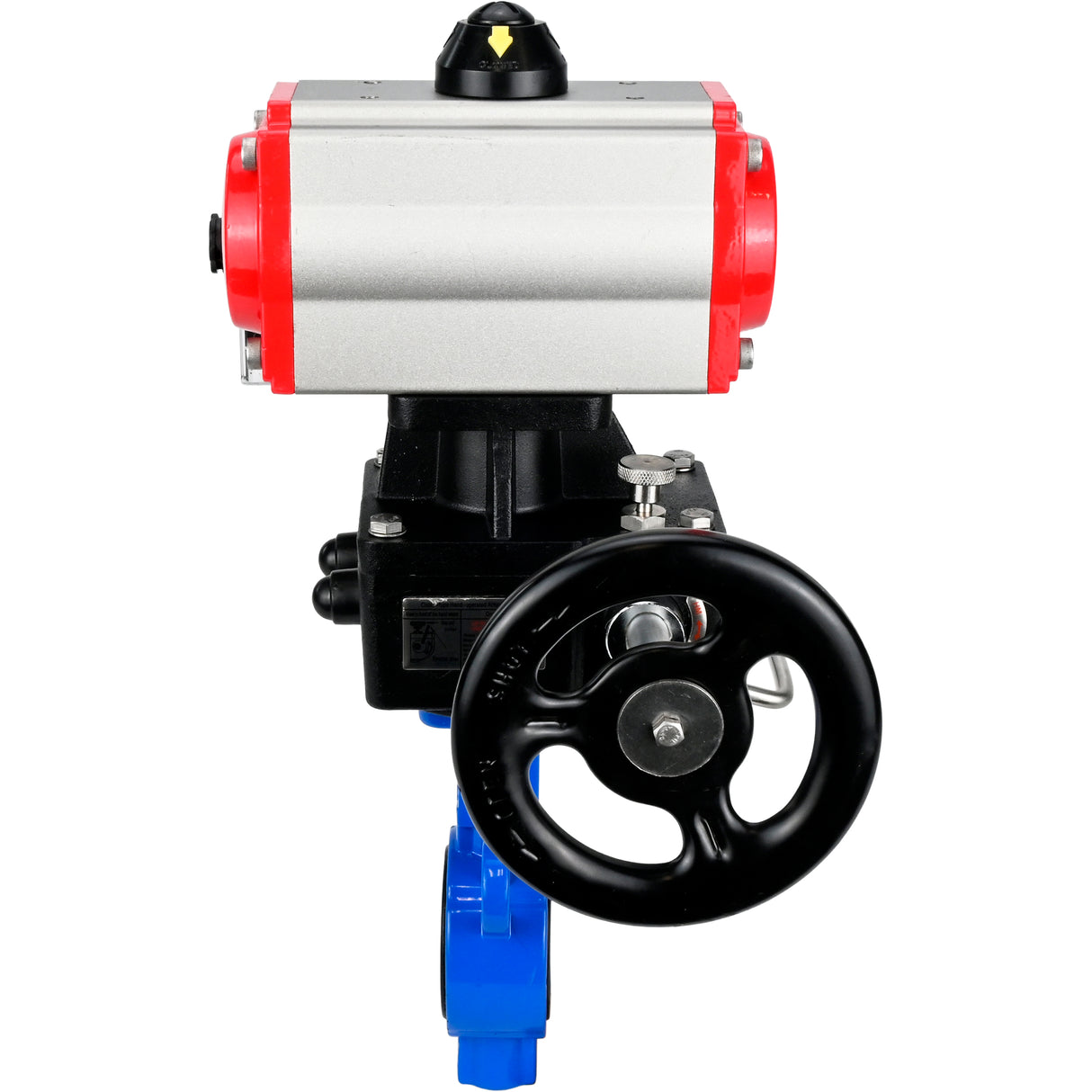 Water Butterfly Valve Elephant al-316l-epdm-elephant-da-4m310-110/220-hdm, body material - aluminium alloy, disk material - stainless steel AISI 316L, seal - EPDM, pneumatic actuator operated