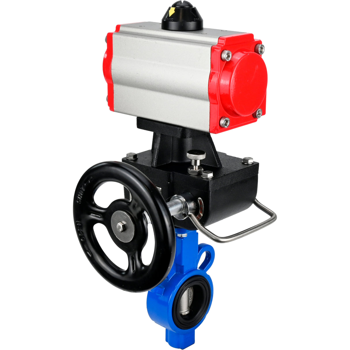 Water Butterfly Valve Elephant al-316l-epdm-elephant-da-4m310-110/220-hdm, body material - aluminium alloy, disk material - stainless steel AISI 316L, seal - EPDM, pneumatic actuator operated