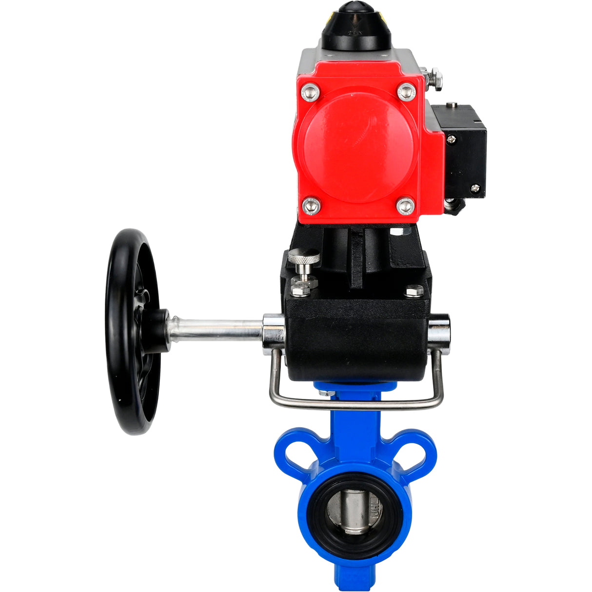 Water Butterfly Valve Elephant al-316l-epdm-elephant-da-4m310-110/220-hdm, body material - aluminium alloy, disk material - stainless steel AISI 316L, seal - EPDM, pneumatic actuator operated