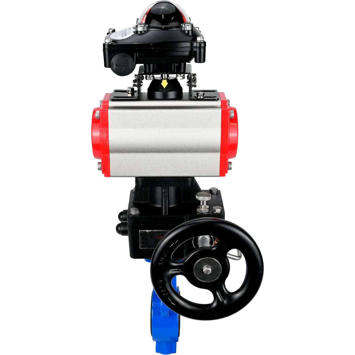 Water Butterfly Valve Elephant al-316l-epdm-elephant-da-apl210n-hdm, body material - aluminium alloy, disk material - stainless steel AISI 316L, seal - EPDM, pneumatic actuator operated