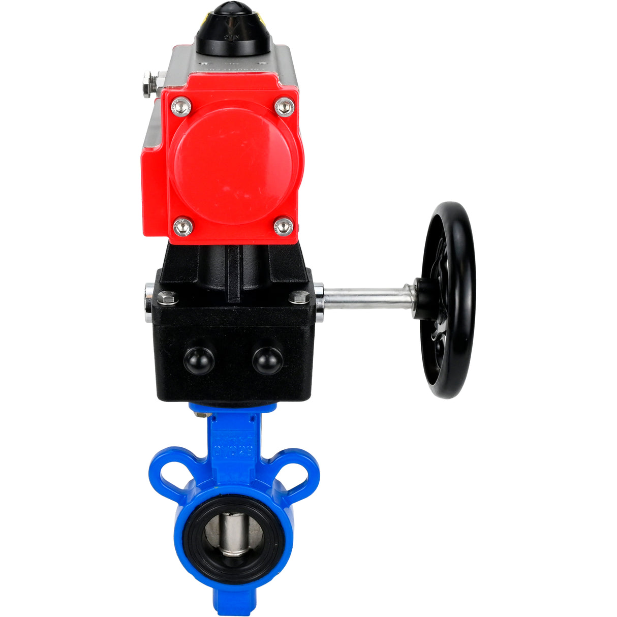 Water Butterfly Valve Elephant al-316l-epdm-elephant-da-hdm, body material - aluminium alloy, disk material - stainless steel AISI 316L, seal - EPDM, pneumatic actuator operated
