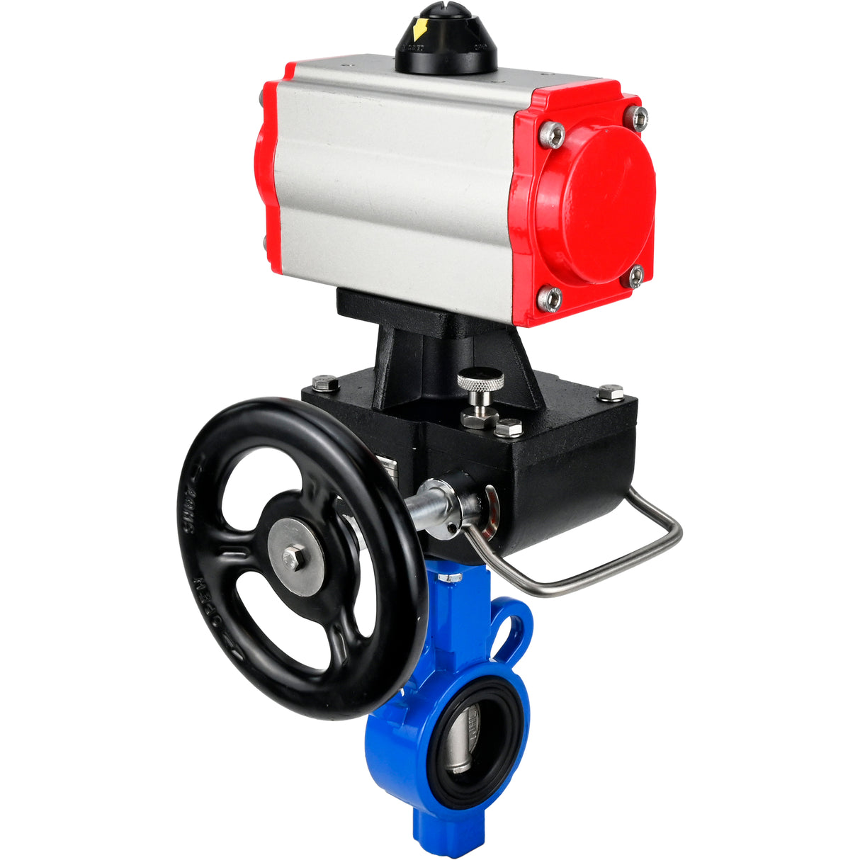 Water Butterfly Valve Elephant al-316l-epdm-elephant-da-hdm, body material - aluminium alloy, disk material - stainless steel AISI 316L, seal - EPDM, pneumatic actuator operated
