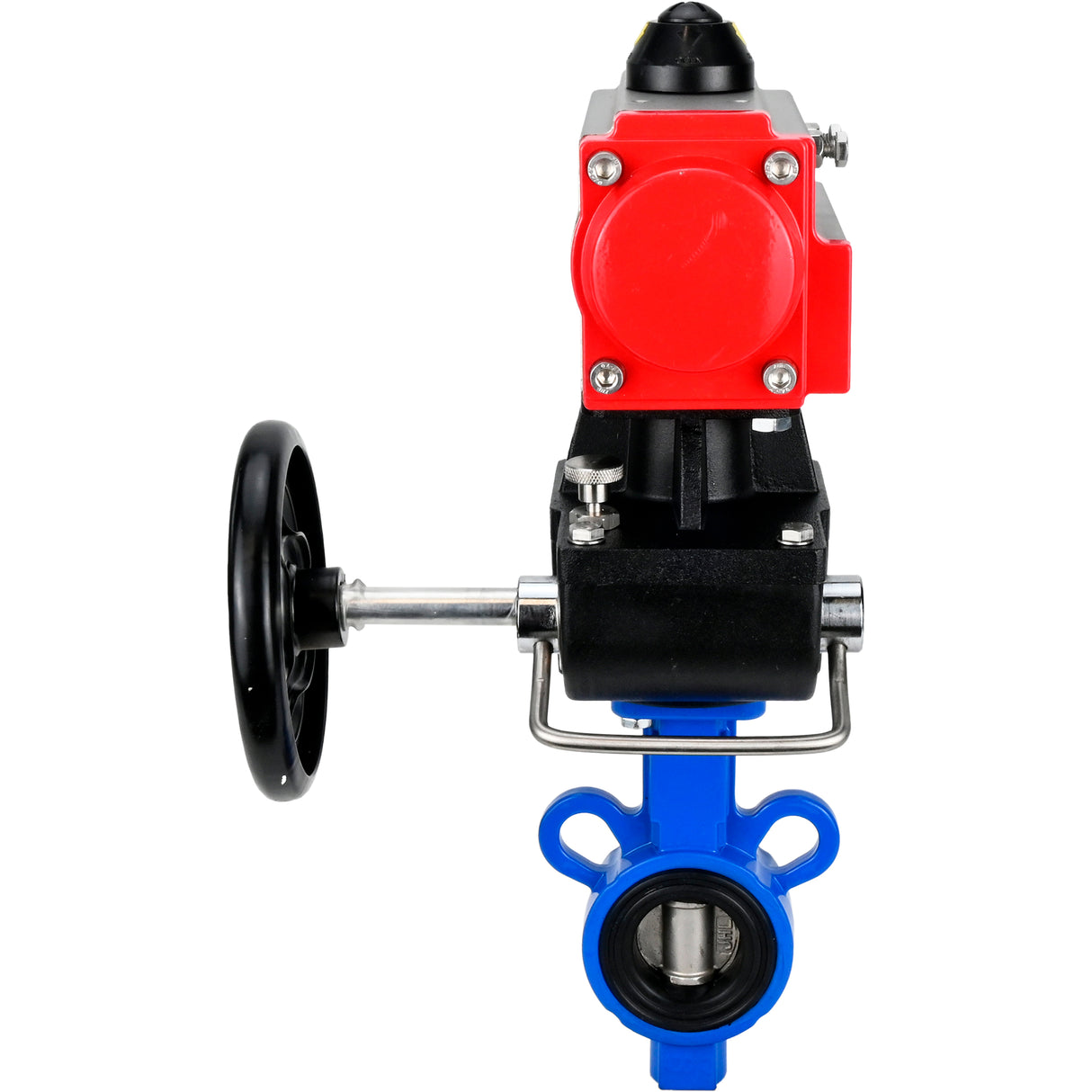 Water Butterfly Valve Elephant al-316l-epdm-elephant-da-hdm, body material - aluminium alloy, disk material - stainless steel AISI 316L, seal - EPDM, pneumatic actuator operated