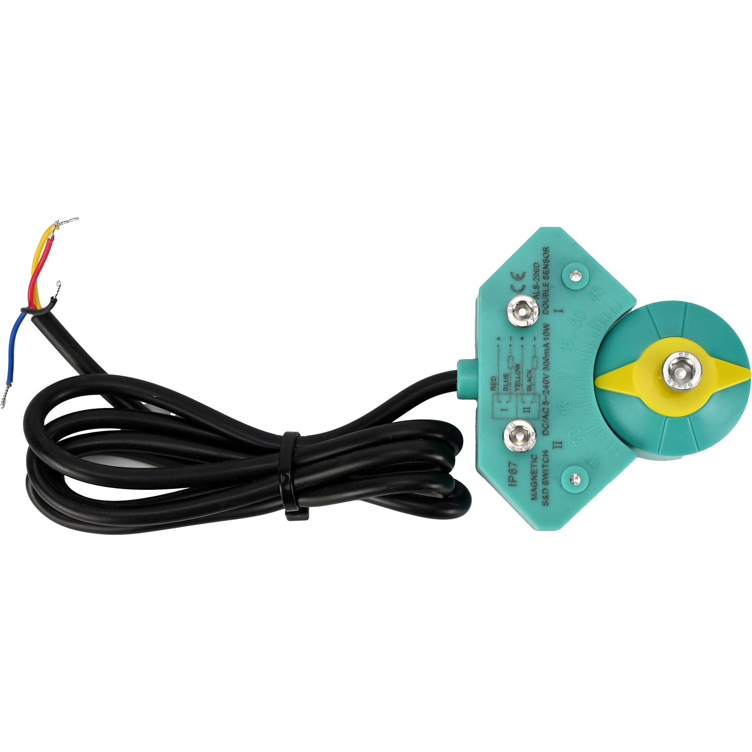 Magnetic switches Elephant ALS200D for pneumatic actuators, shaft rotation angle - 90°, housing - plastic, color - green