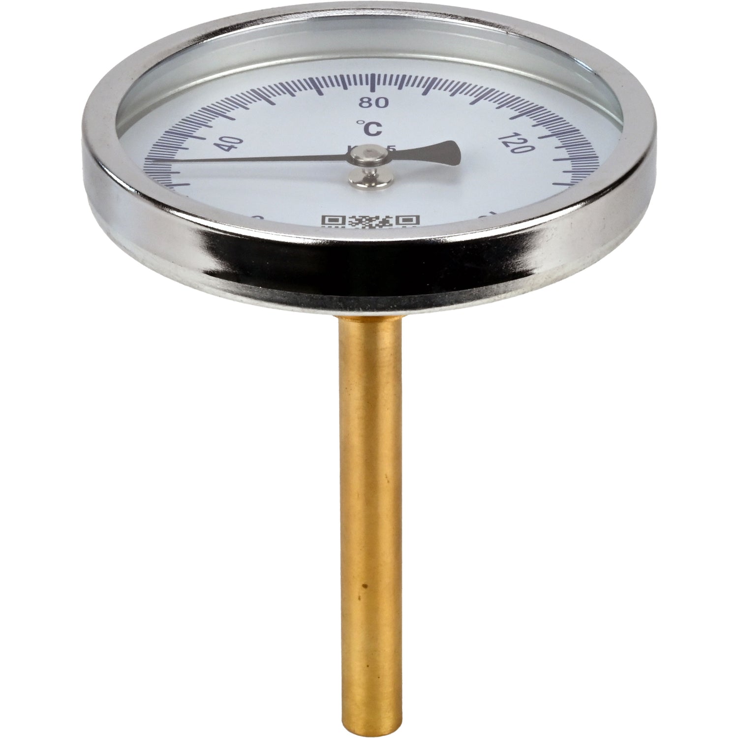 Bimetallic axial thermometers Elephant TB-311-A1.5 PN10-24, stainless steel, length of immersion part 46-200mm, accuracy class - 1.5