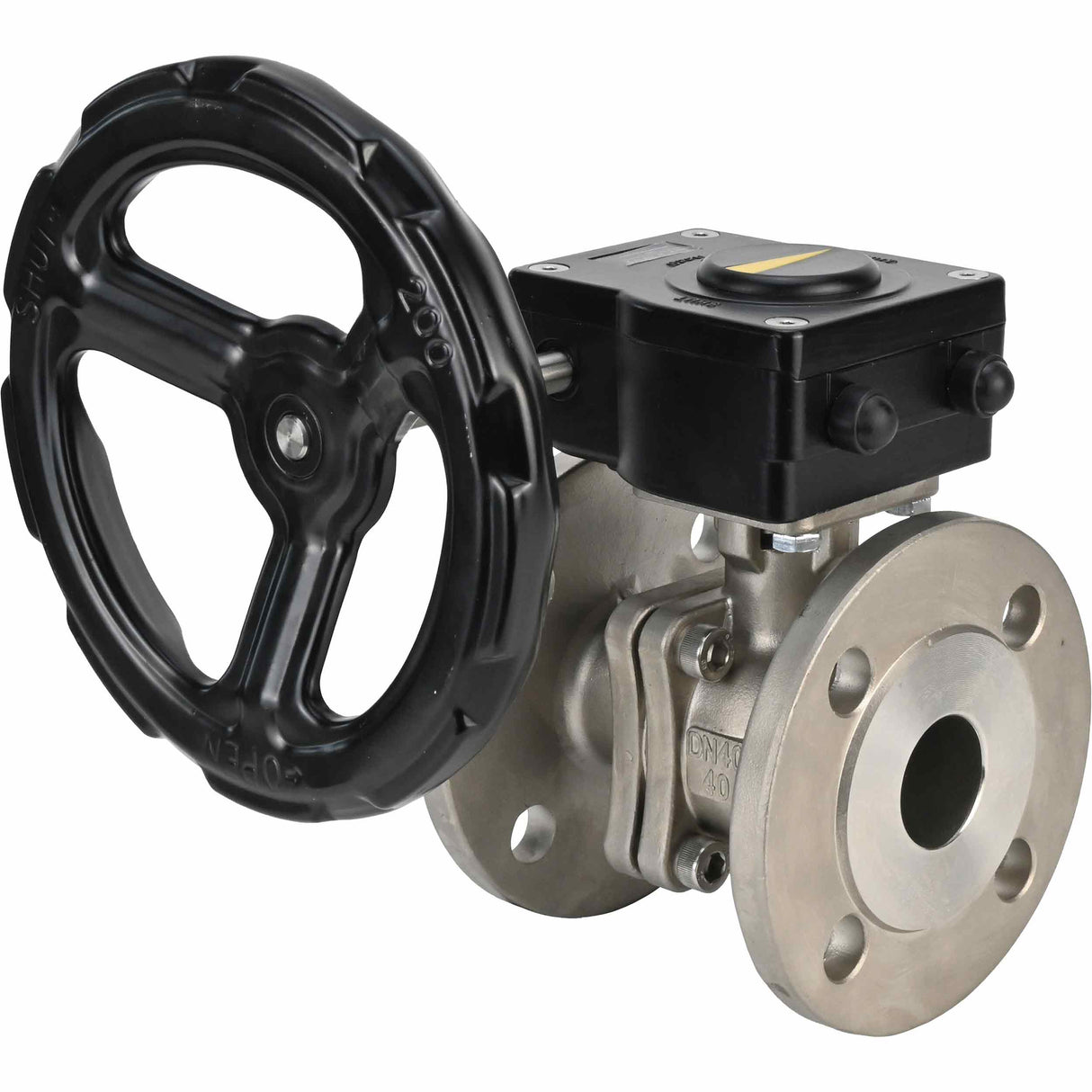 Stainless steel ball valve Elephant kchfp ham, body material - stainless steel AISI 316L, ball material - stainless steel AISI 316L, seal - PTFE, handle operated