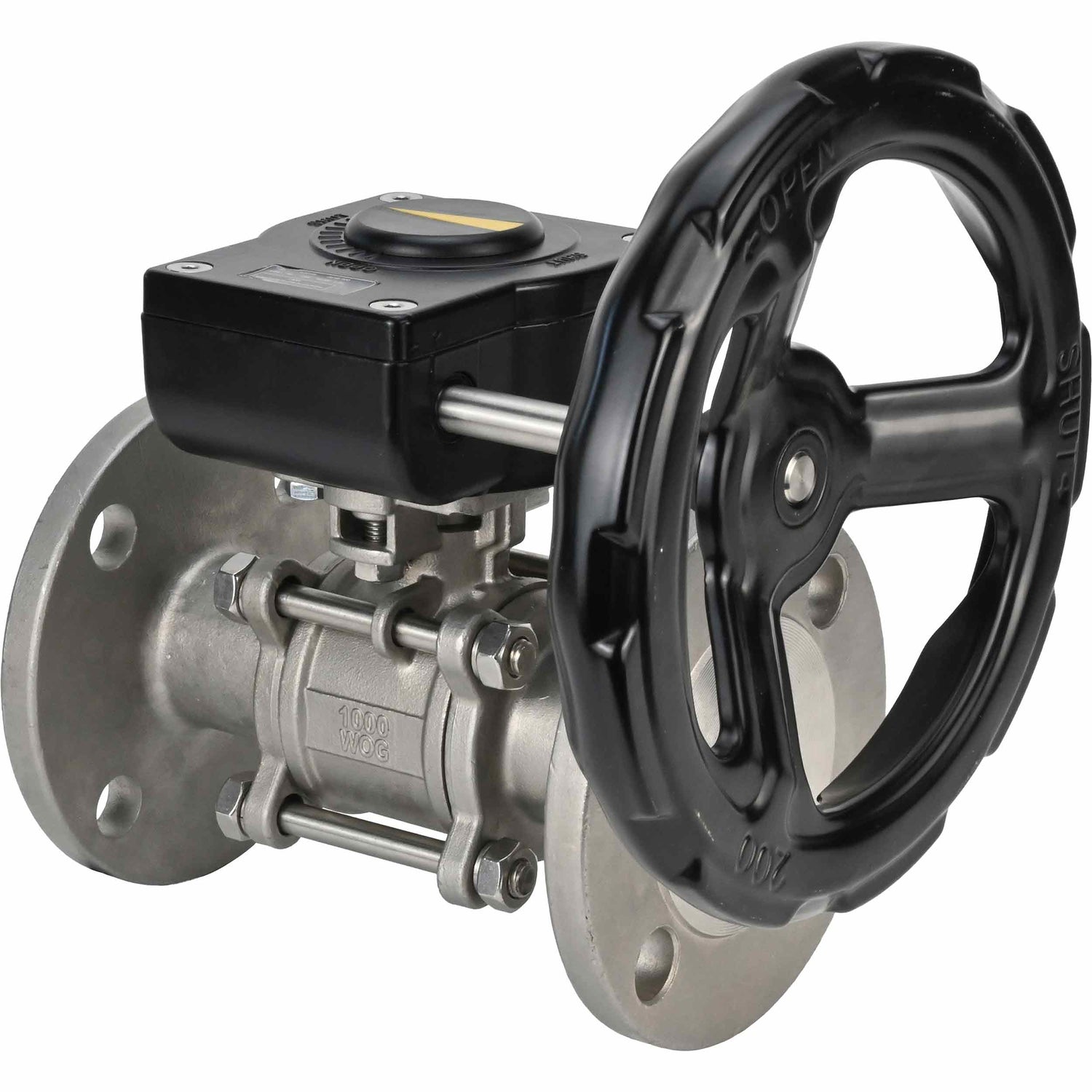 Stainless steel ball valve Elephant ksfpt-316-180-ham, body material - stainless steel AISI 316, ball material - stainless steel AISI 316, seal - PTFE, handle operated