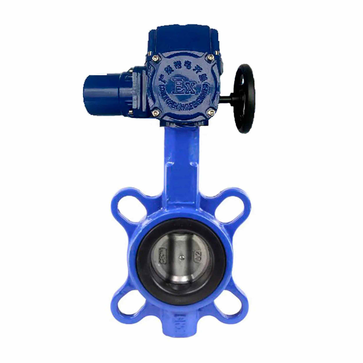 Water Butterfly Valve Elephant WCB-316L-EPDM body material - Carbon steel WCB, disk material - Stainless steel AISI 316L, seal - EPDM with 1/4-turn electric actuator Elephant QT-W (M) 220V