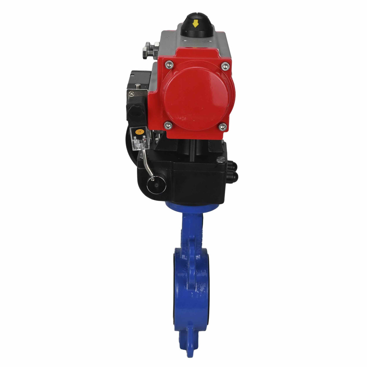 Water Butterfly Valve Elephant st-316l-viton-da-4m310-110/220v-hdm, body material - carbon steel WCB, disk material - stainless steel AISI 316L, seal - VITON, pneumatic actuator operated