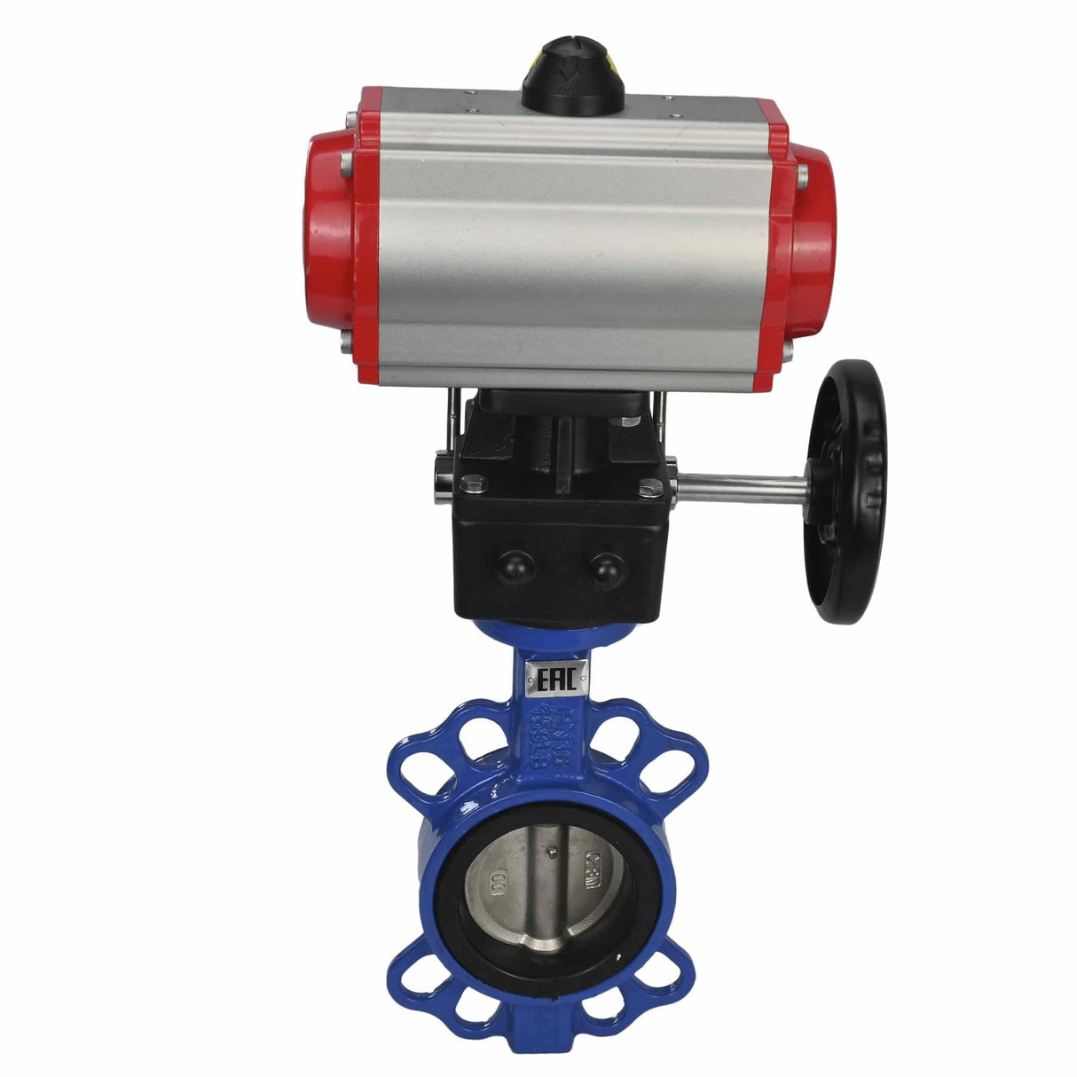 Water Butterfly Valve Elephant st-316l-viton-da-4m310-110/220v-hdm, body material - carbon steel WCB, disk material - stainless steel AISI 316L, seal - VITON, pneumatic actuator operated