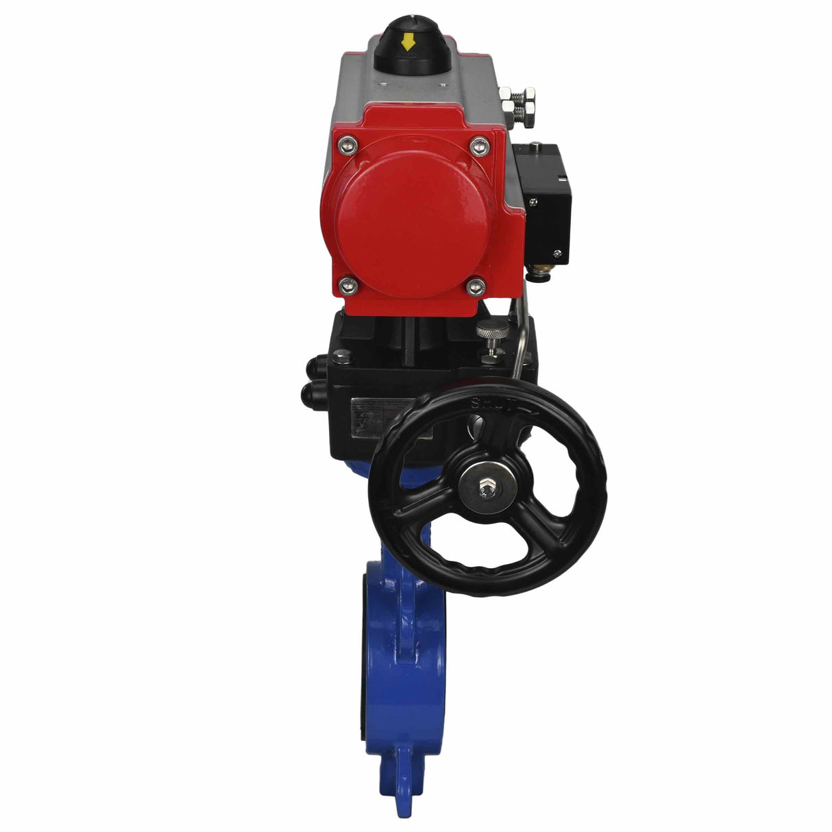Water Butterfly Valve Elephant st-316l-viton-da-4m310-110/220v-hdm, body material - carbon steel WCB, disk material - stainless steel AISI 316L, seal - VITON, pneumatic actuator operated