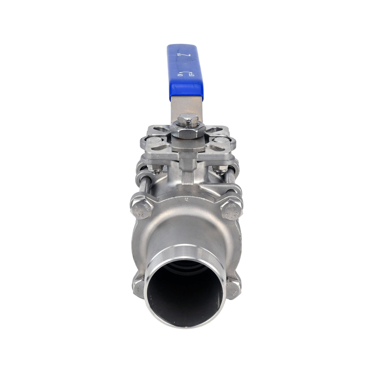 Ball valves Elephant BV3232P(3pc)-FP-W-ISO-H full bore, body 316 stainless steel, welded, with handle